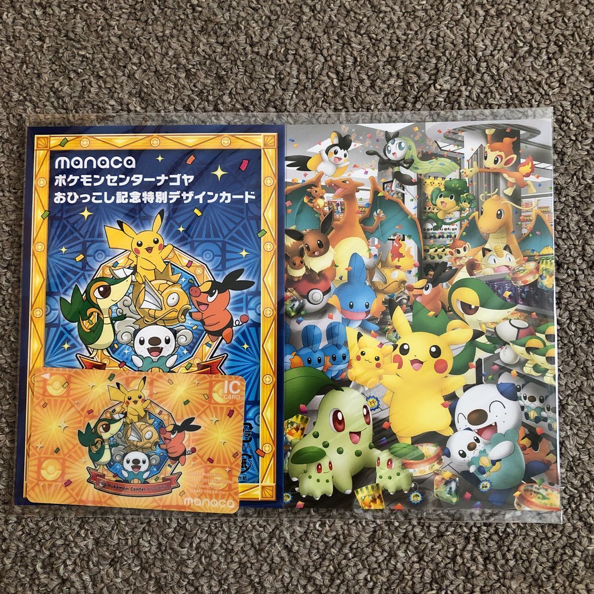 ポケモンセンター ナゴヤ おひっこし記念特別デザインカード manaca
