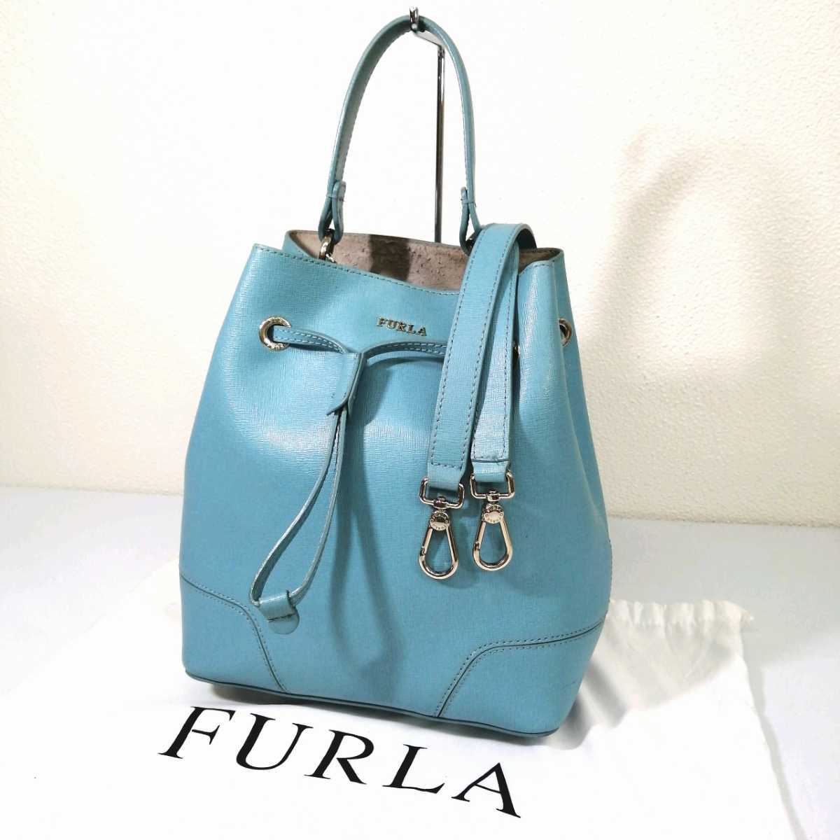 A ☆ 極上 エレガント 高級感溢れる フルラ FURLA レザー 2way 