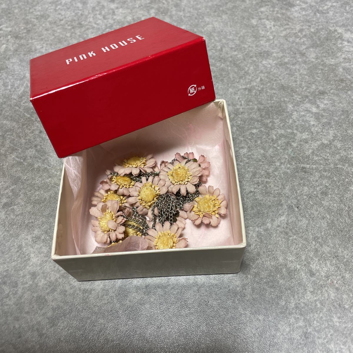 フラワーモチーフネックレス アネモネモチーフネックレス ネックレス