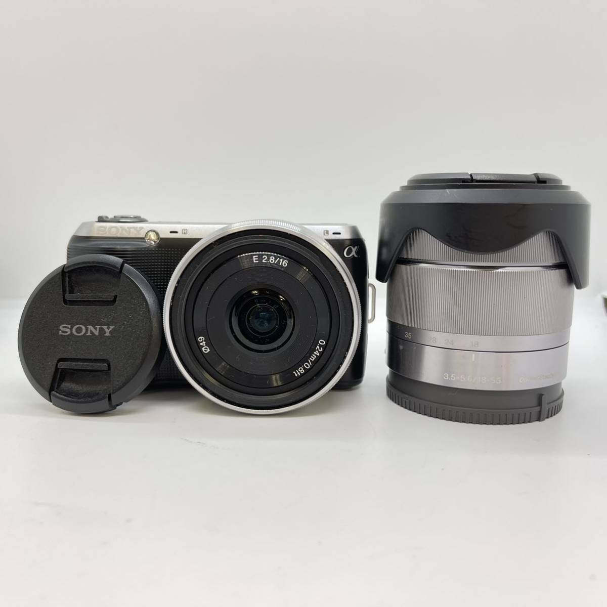 SONY ソニー a NEX-C3 16.2MEGA PIXELS 0.24m/0.8ft 3.5-5.6/18-55
