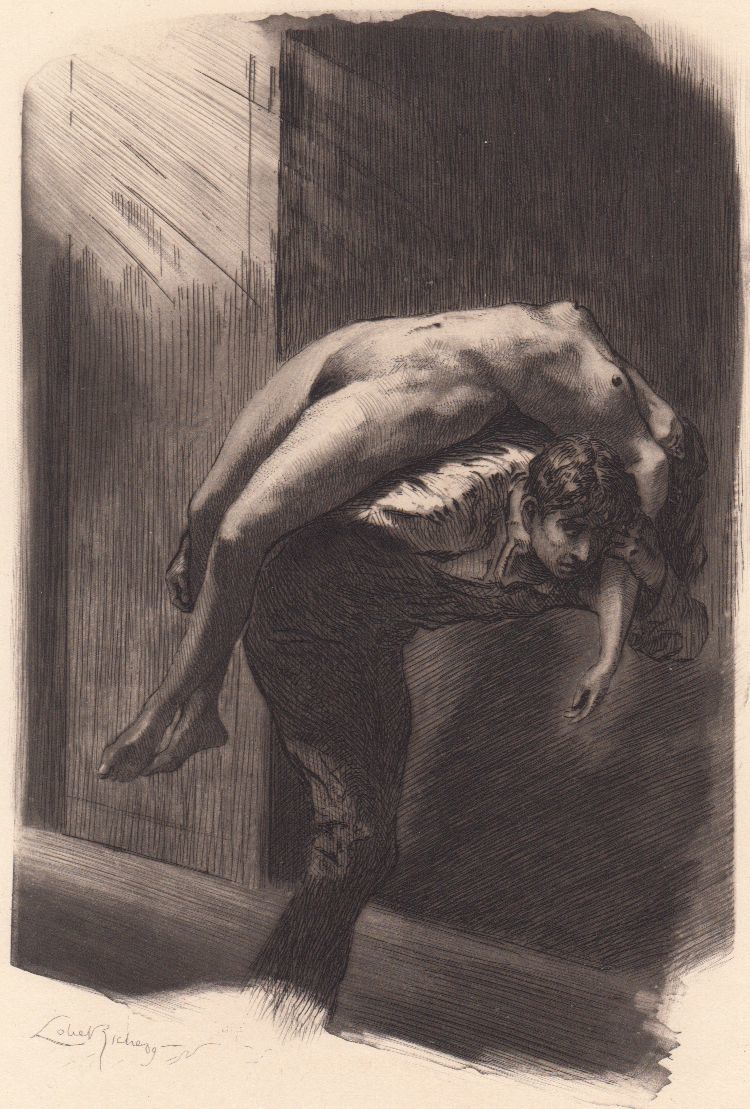 ロベル=リッシュ/エロチック銅版画6点①/バルベー・ド‐ルヴィ/悪魔の  