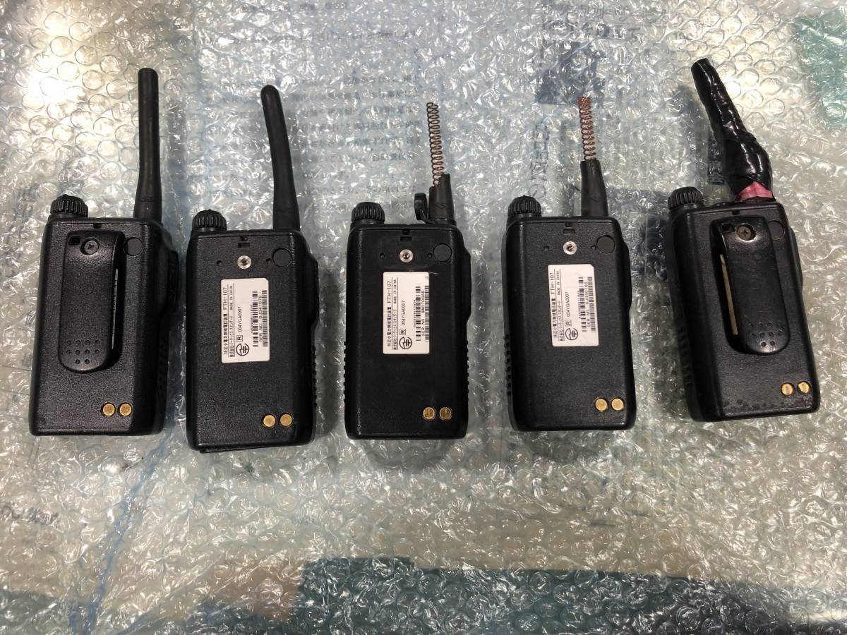 FTH-107 スタンダード 無線機 ジャンク 5台 FTH-107 特定小電力