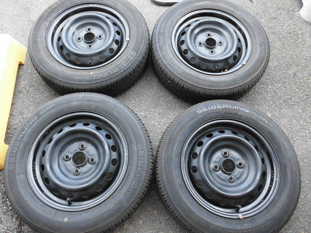 トヨタ】パッソ、ヴィッツ他！[純正]スチール☆5J×14 +40くらい PCD100-4穴