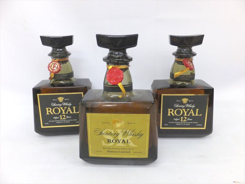 サントリー　ローヤル　ロイヤル 12年　古酒　ウイスキー　3本 ROYAL SUNTORY サントリー 12年 700ml 3本 ローヤル 3本セット 未開栓