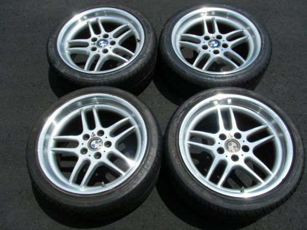 ◎H378 235/40R18 255/35R18 BMW Mスポーツ？ E38 4本 18×8J 18×9.5J 120 5穴 超バリ山 2009年製 NANKANG ナンカン NS-Ⅱ F208★富山市★