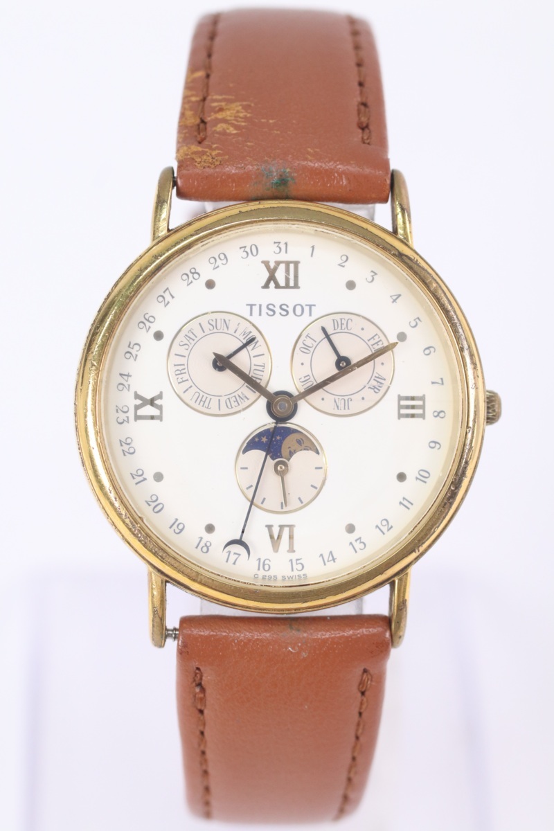 TISSOT ティソ C 295 クォーツ トリプルカレンダー ムーンフェイズ 