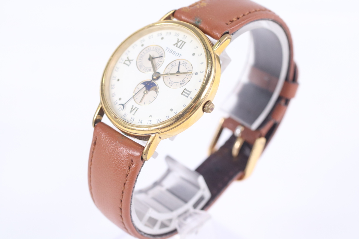 TISSOT ティソ C 295 クォーツ トリプルカレンダー ムーンフェイズ 