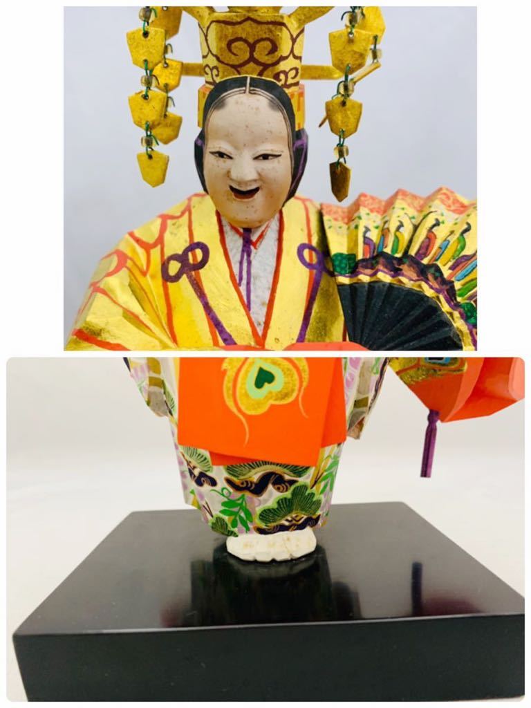 羽衣 為田哲園作 Yahoo - Yahoo!オークション 為田哲園 極彩色木彫⁄能