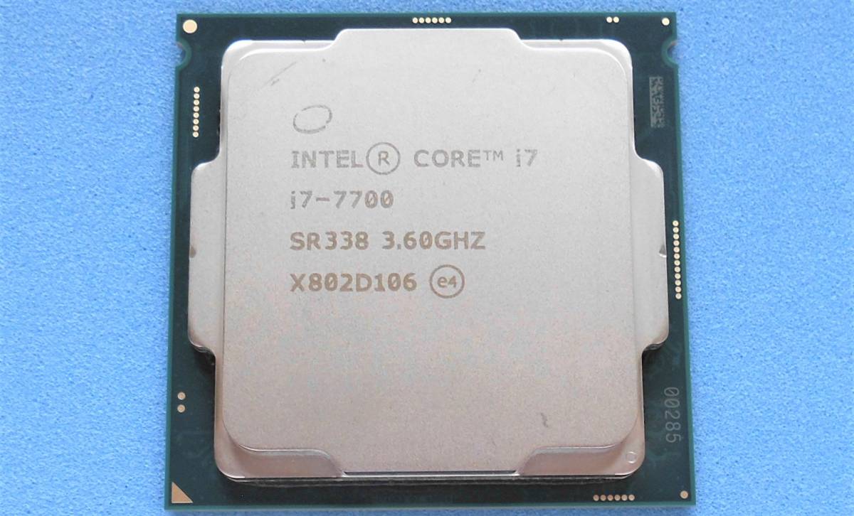 【中古】Intel Core i7-9700K CPU 3.60GHz INTEL CPU Core i7-7700 3.60GHz～4.20GHz 4コア/8スレッド SR338