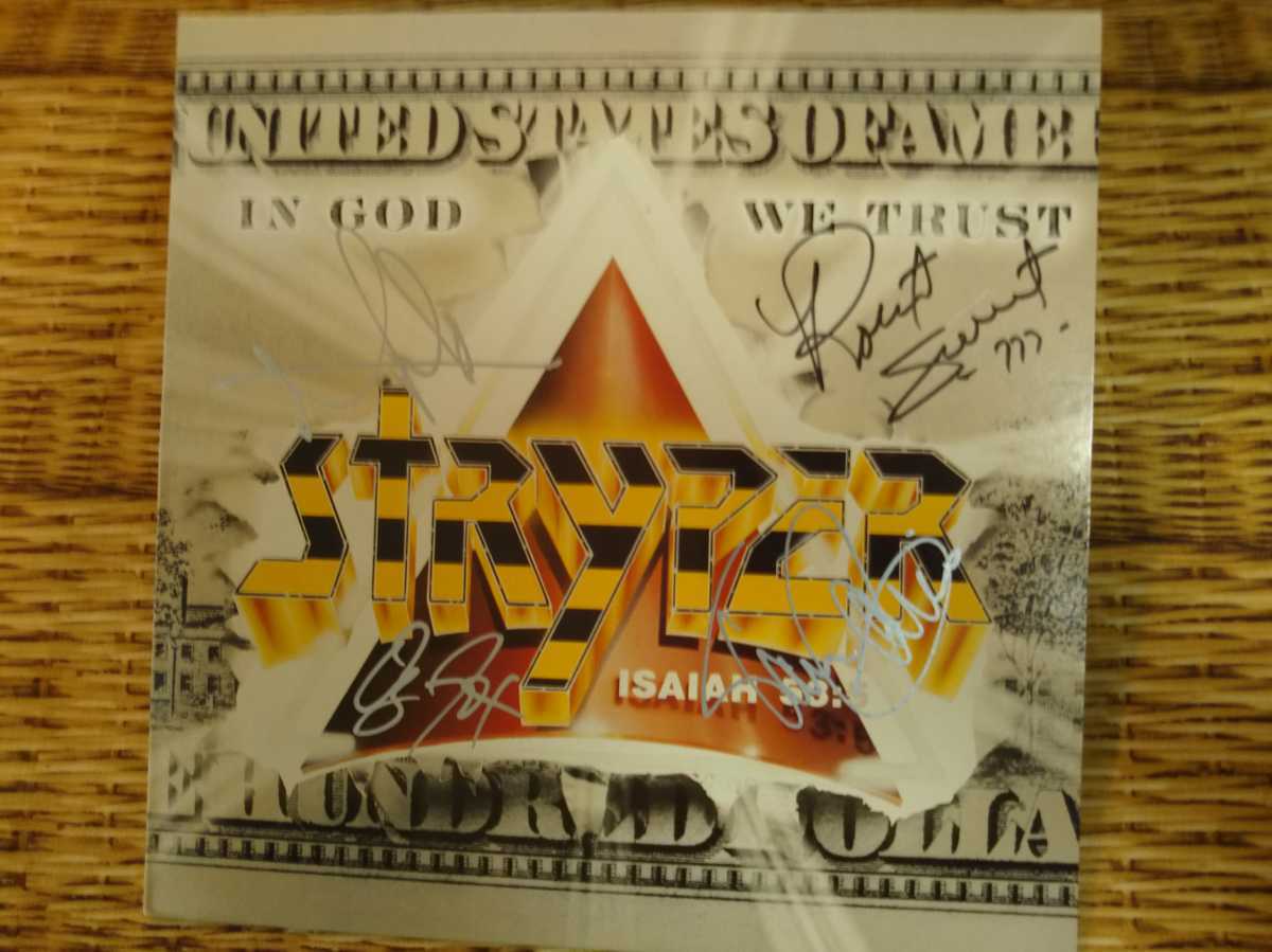 ストライパー／STRYPER 直筆サイン入り色紙 STRYPER Stryper - キャラクター？ TO ストライパー To – DEVIL THE
