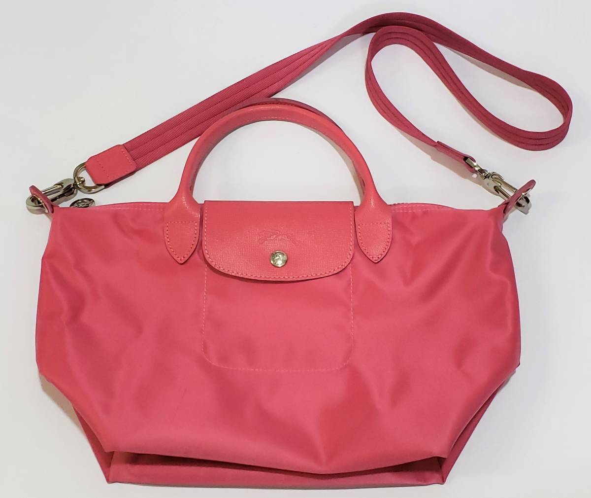 LONGCHAMP ル プリアージュ ネオ ショルダートートバッグ ピンク 