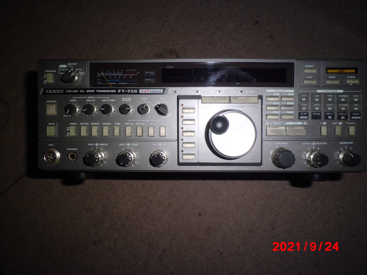 YAESU FT-736 トランシーバー V/UHF帯用 オールモード 八重洲無線 取説