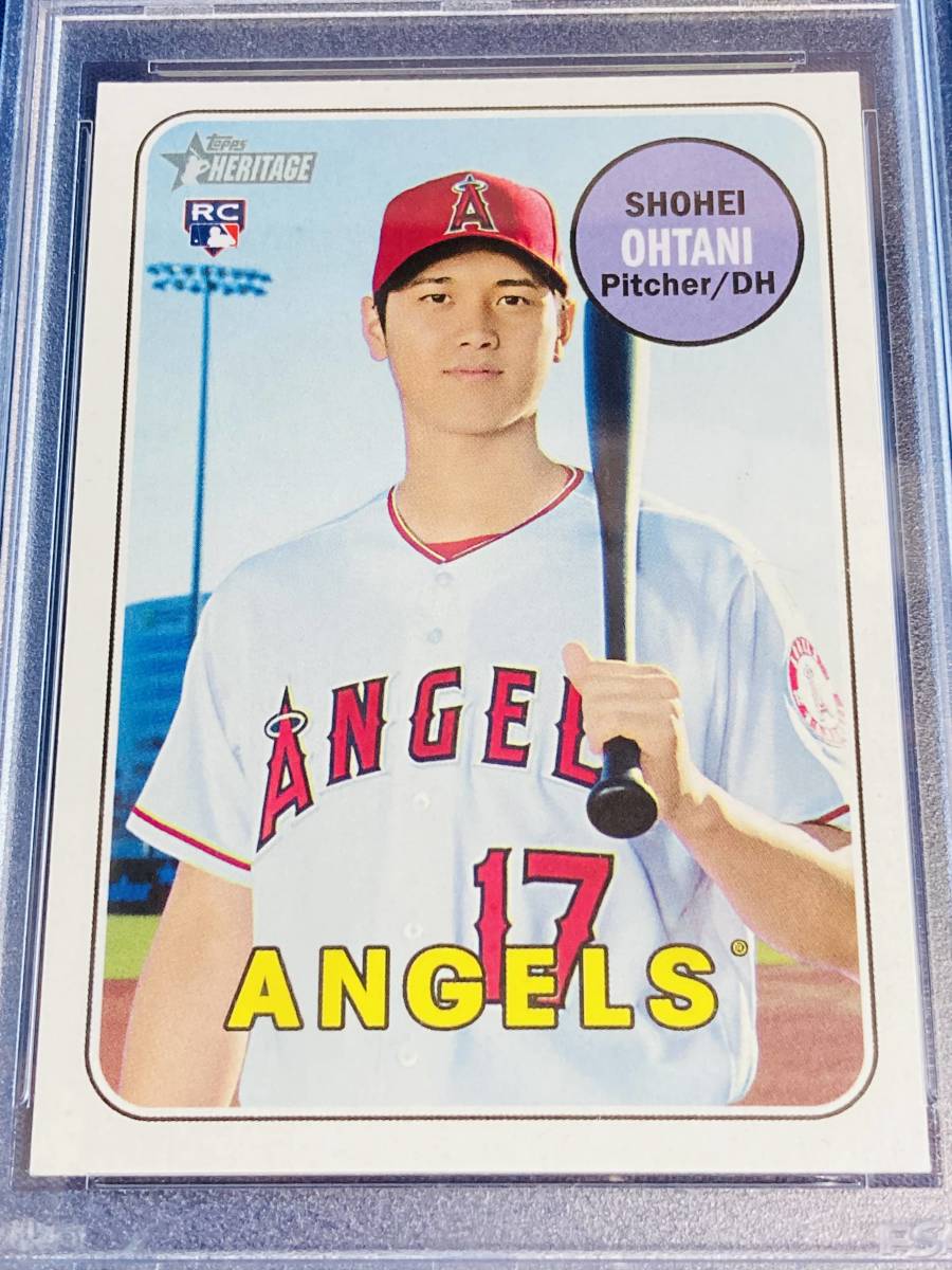 1円スタート/PSA9鑑定済】大谷翔平☆Topps Heritage☆2018☆ルーキーカード