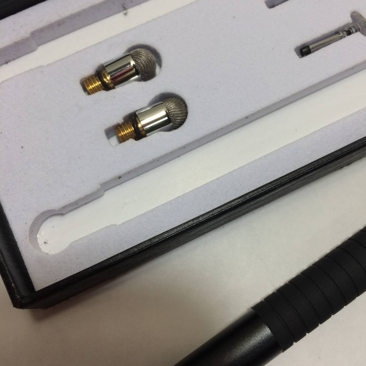 送料込み 送料無料 MEKO/スタイラス/タッチペン2本/+交換用ペン先 6個付き ブラック iPad/Android/タブレット iPhone スタイラスペン_4