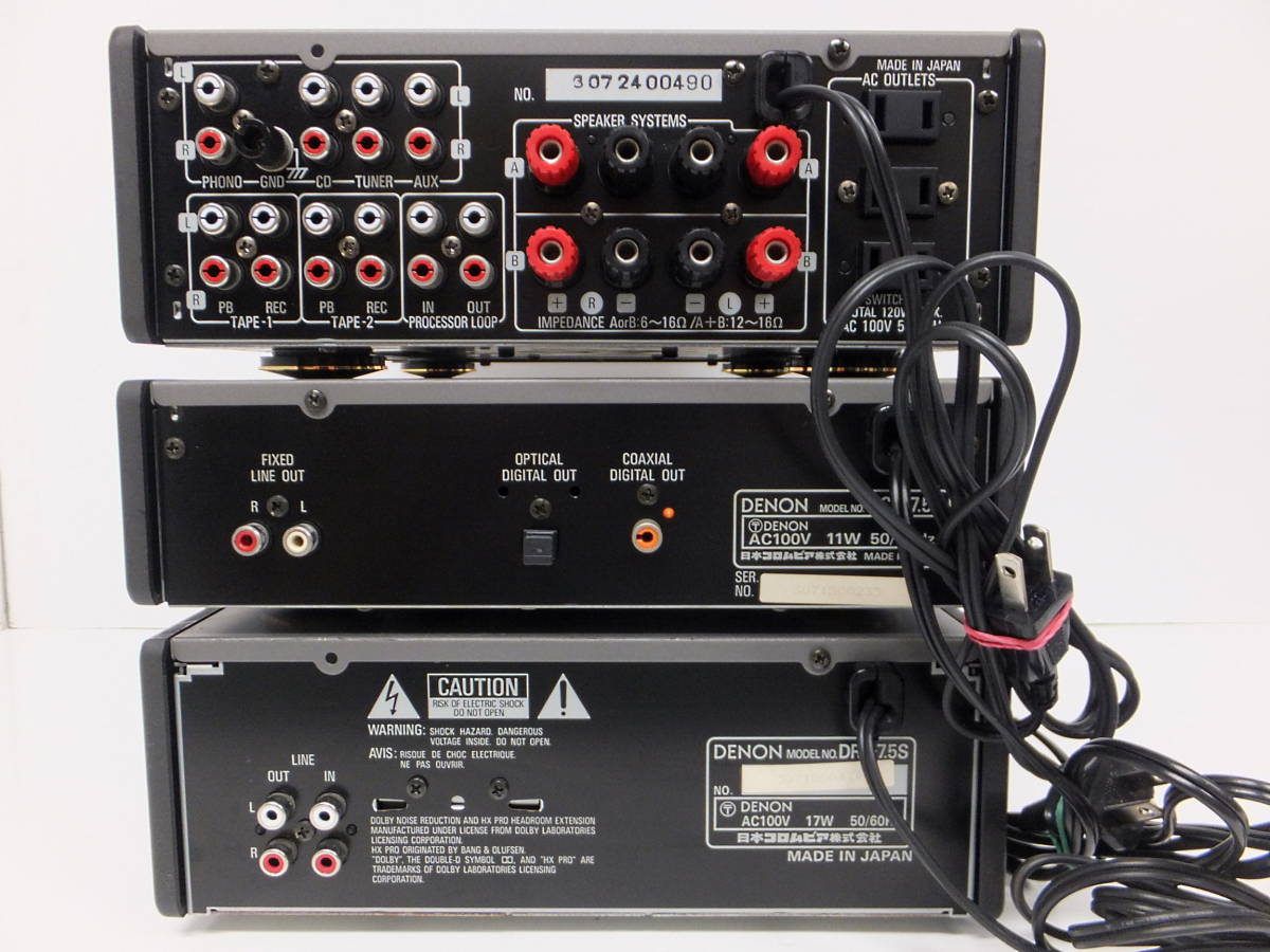 DENON 動作品 DENON デノン DRR-7.5L オートリバースカセットデッキ