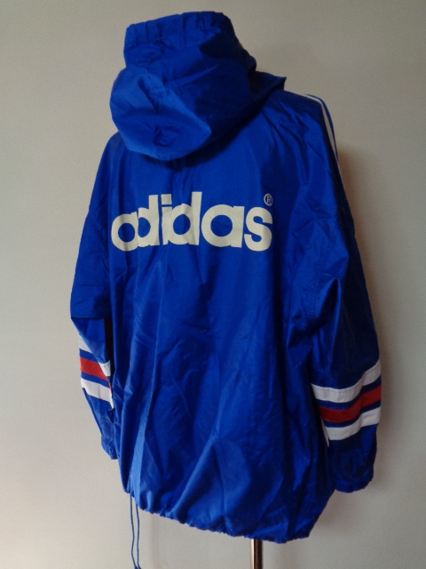 90s 80s adidas アディダス デサント ナイロン ジャケット デカロゴ 
