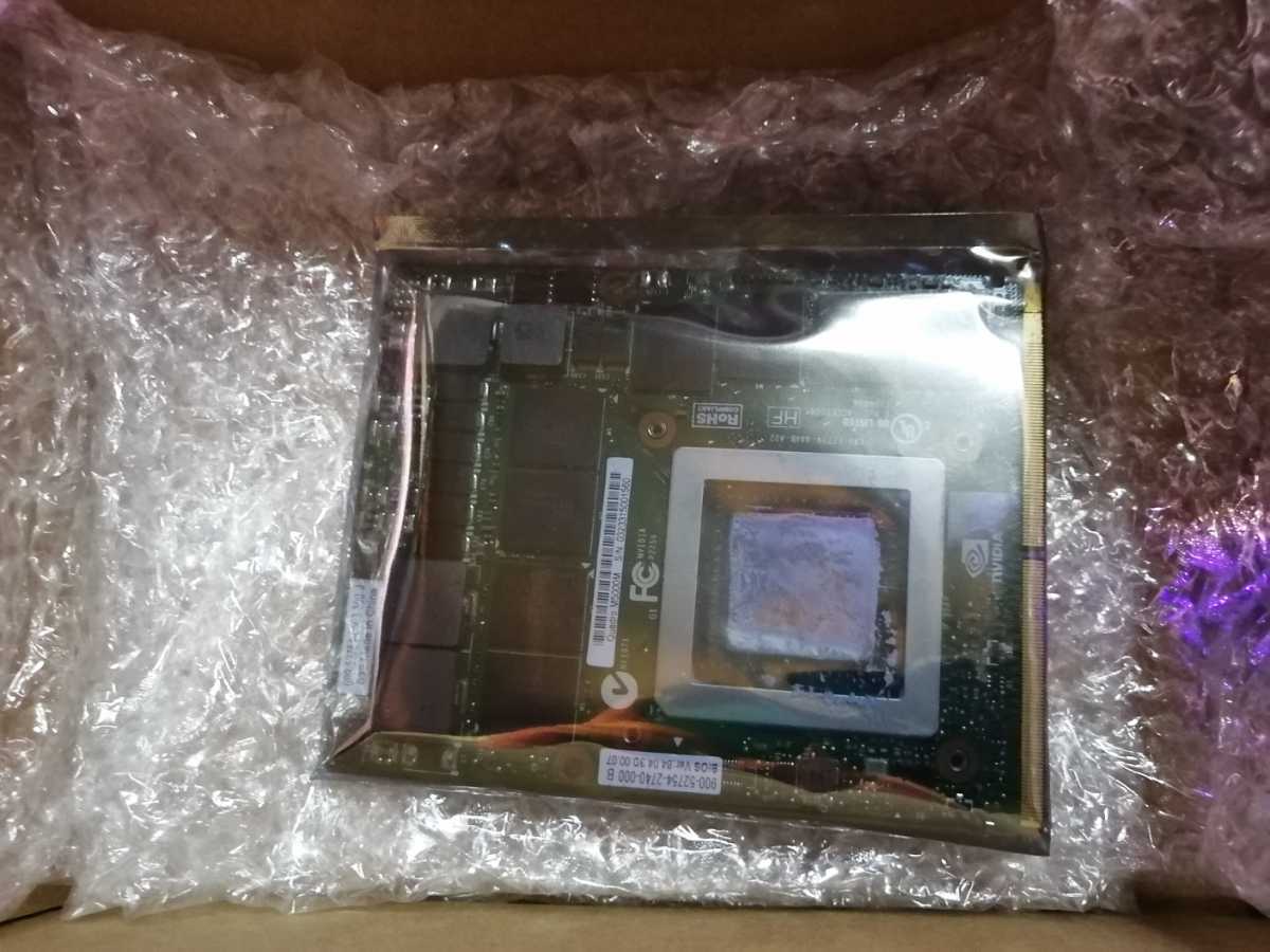 NVIDIA Quadro M5000M ノート用グラフィックカード ＭＸＭ ほぼ未使用 クアドロ マクスウェル GDDR5 8GB ゲーム 制作_3