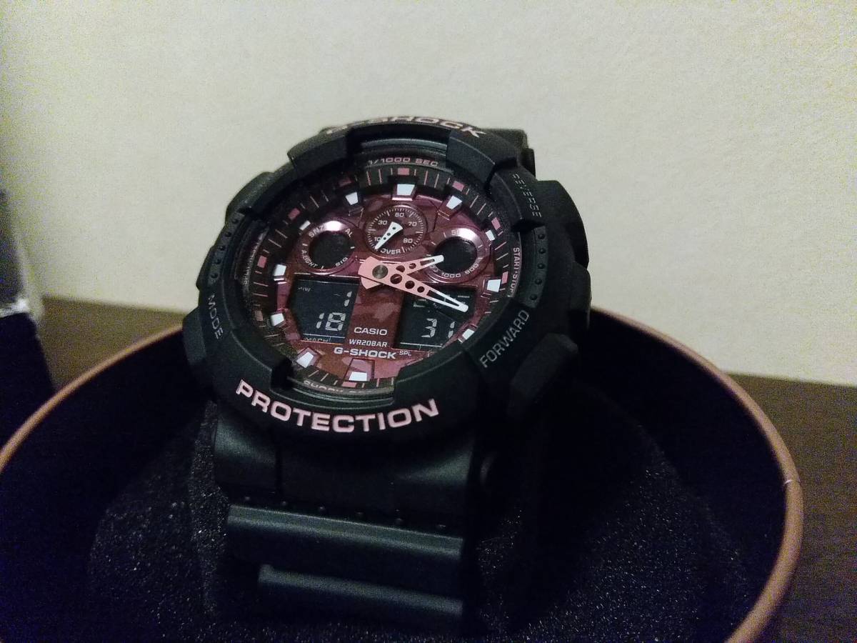 G-SHOCK・used】GA-100TCB-1AJR サクラストームシリーズ サクラカモ柄 