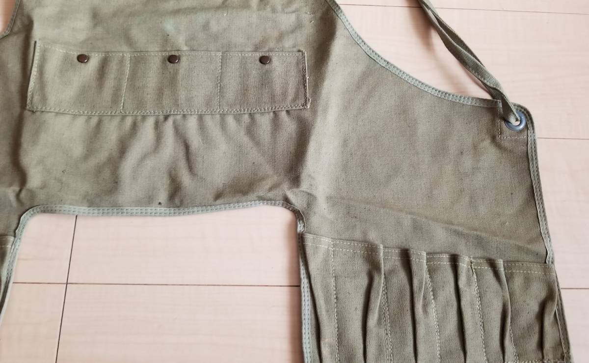 デッドストック 40s50s WWⅡ US ARMY B-2タイプ メカニック エプロン 