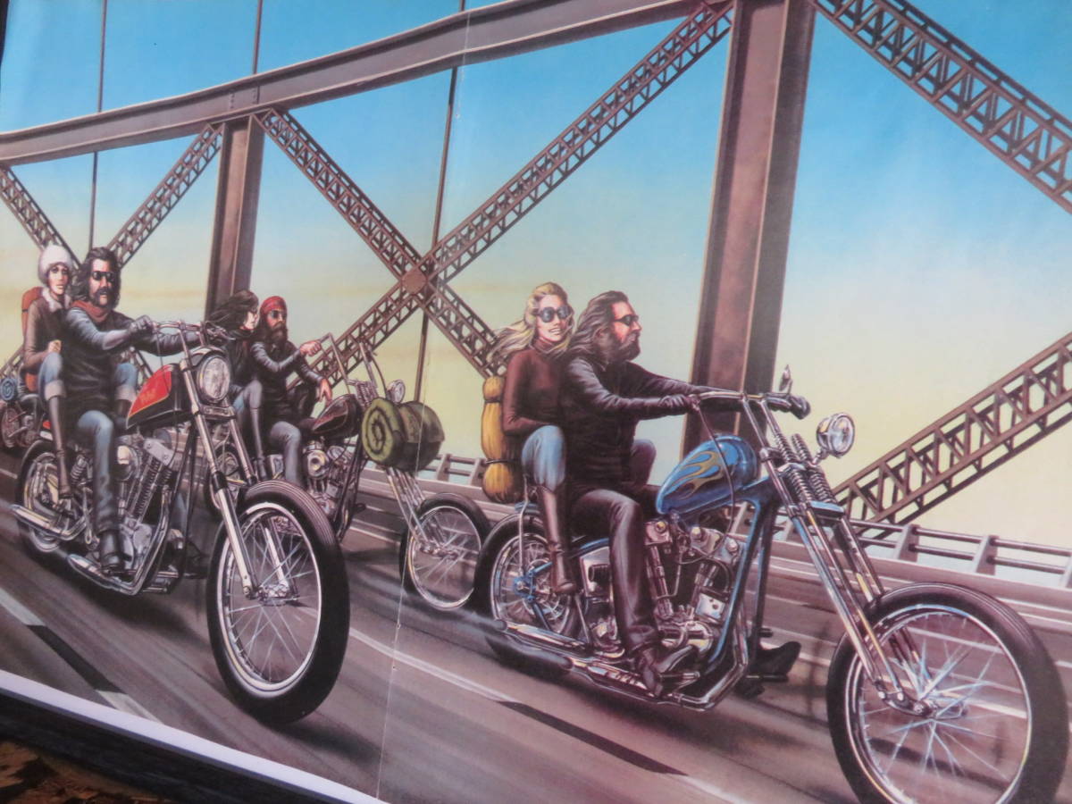David Mann Easyriders Art Centerfold Biker Easy Motorcycle