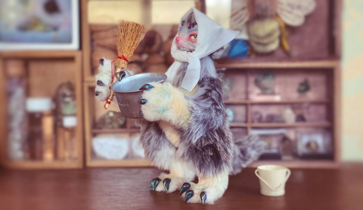 もる　「森の冒険鼠」アートドール　スチームパンク　創作人形　ハンドメイド_10