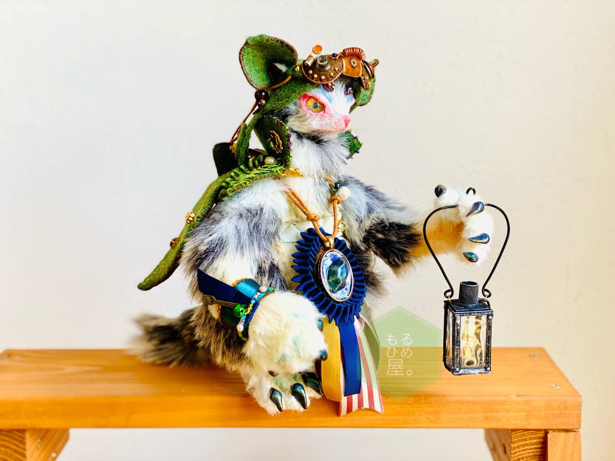 もる　「森の冒険鼠」アートドール　スチームパンク　創作人形　ハンドメイド_2