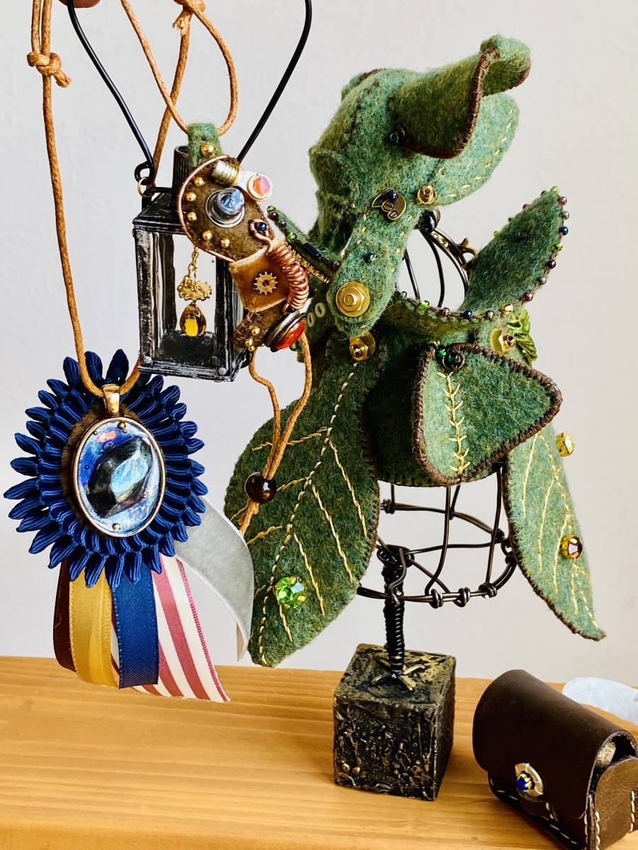 もる　「森の冒険鼠」アートドール　スチームパンク　創作人形　ハンドメイド_5