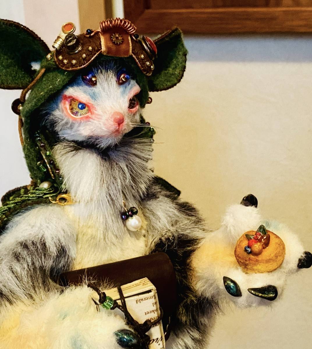 もる　「森の冒険鼠」アートドール　スチームパンク　創作人形　ハンドメイド_7