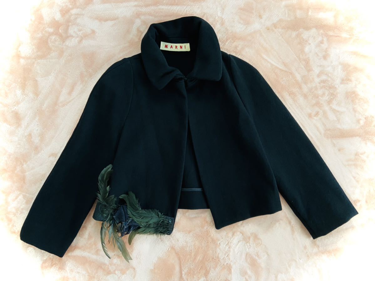 apice MARNI マルニ レディース テーラードジャケット 40 マルニ ジャケット 40 黒 黒 レディース MARNI（マルニ）テーラード