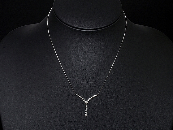清水屋《送料無料》ダイヤモンド/0.50ct プラチナ デザイン ネックレス 