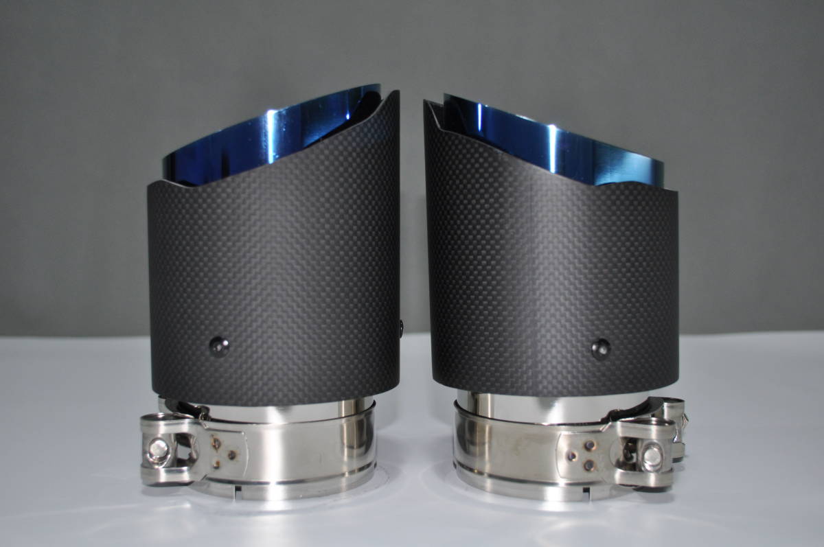 | AKRAPOVIC マフラーカッター アクラポヴィッチ風 AKRAPOVIC風 リアル カーボン 式 Akrapovic (アクラポヴィッチ) アクラポヴィッチ カーボン製 BMW F87 アクラポビッチ(マフラー レーシング