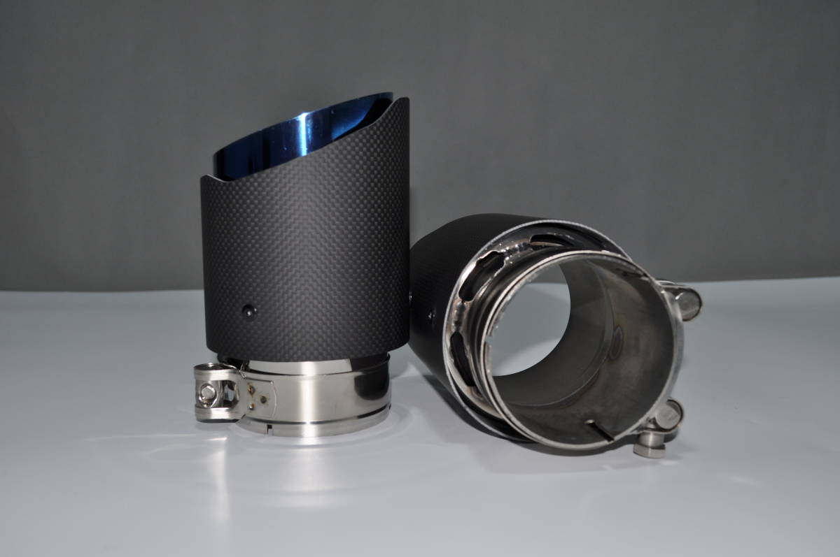 | AKRAPOVIC マフラーカッター アクラポヴィッチ風 AKRAPOVIC風 リアル カーボン 式 Akrapovic (アクラポヴィッチ) アクラポヴィッチ カーボン製 BMW F87 アクラポビッチ(マフラー レーシング