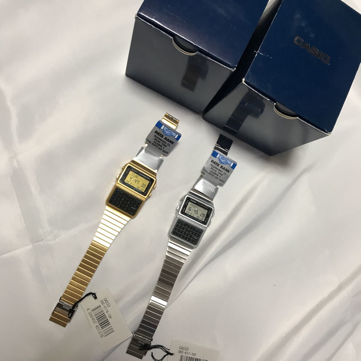 新品未使用 CASIO カシオ データバンク 腕時計 DBC-611 611G ゴールド 