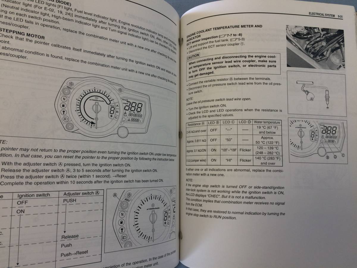 GSX-R1000 K7 K8 2007 2008 スズキ純正サービスマニュアル 関連資料付