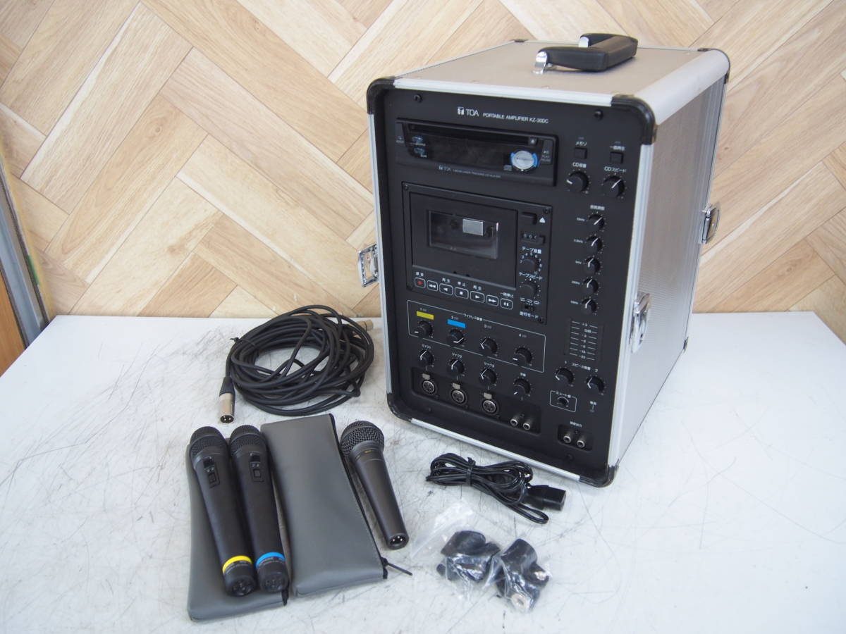 KZ-30DC TOA ポータブルアンプ 移動用PAアンプ CD付 (TOA