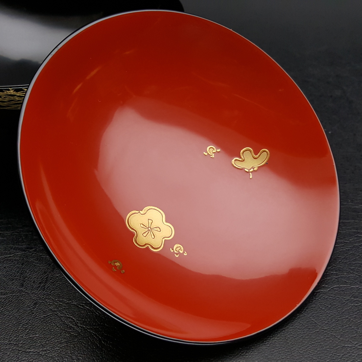 輪島塗 古美味張間麻佐緒 山桜吸物椀 五客 茶道具 保証品 YMd2 葵房