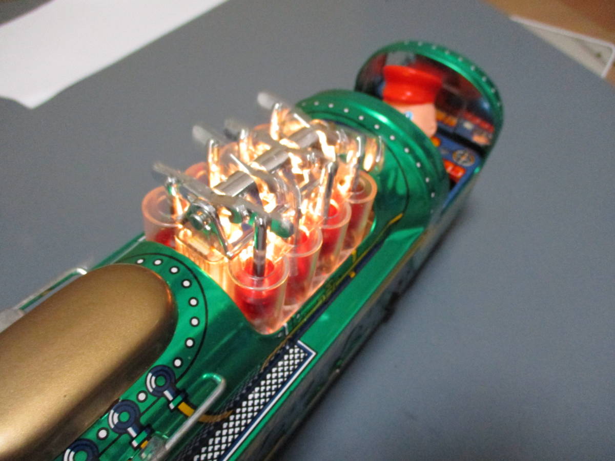 Mountain Train Piston MOUNTAIN Express Green 増田屋 Tin Vintage