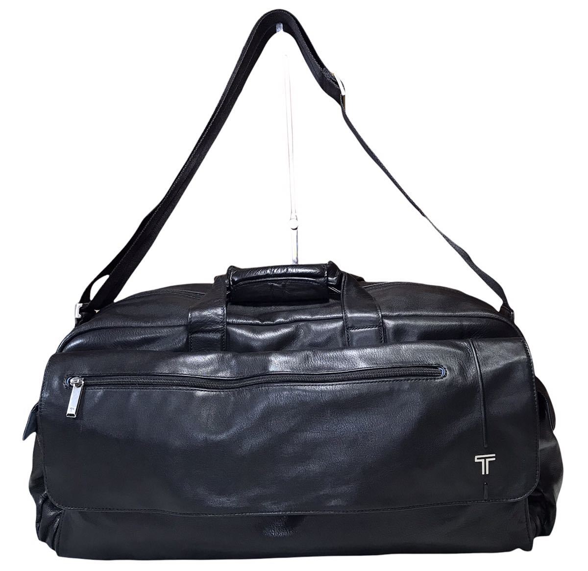 TUMI オールレザー ボストンバッグ トラベルバッグ ふくらみ ブラック