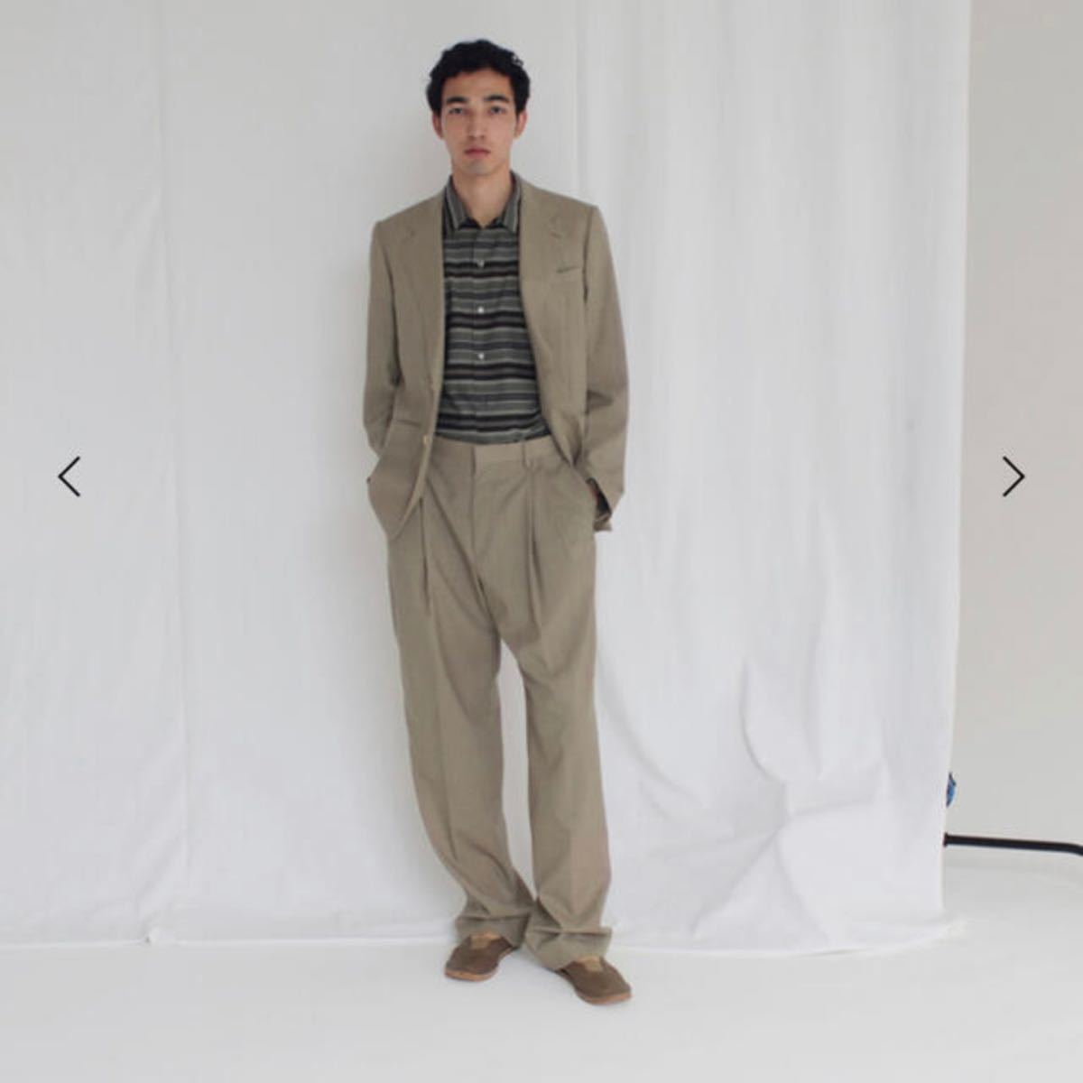 AURALEE 21ss WASHABLE WOOL TROPICAL JACKET SLACKS セットアップ 