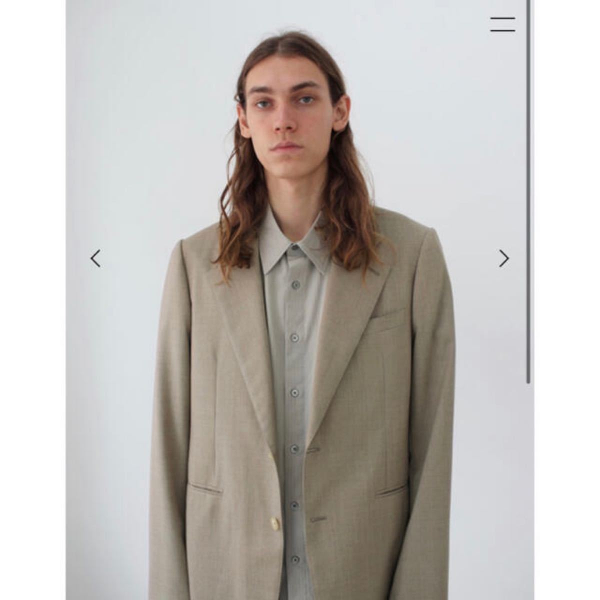 AURALEE 21ss WASHABLE WOOL TROPICAL JACKET SLACKS セットアップ 