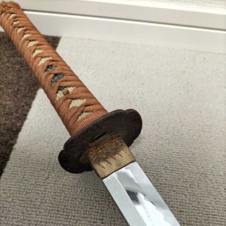 模造刀 日本刀 武具 刀剣 居合刀 2本セット 太刀 脇差 アンティーク w3