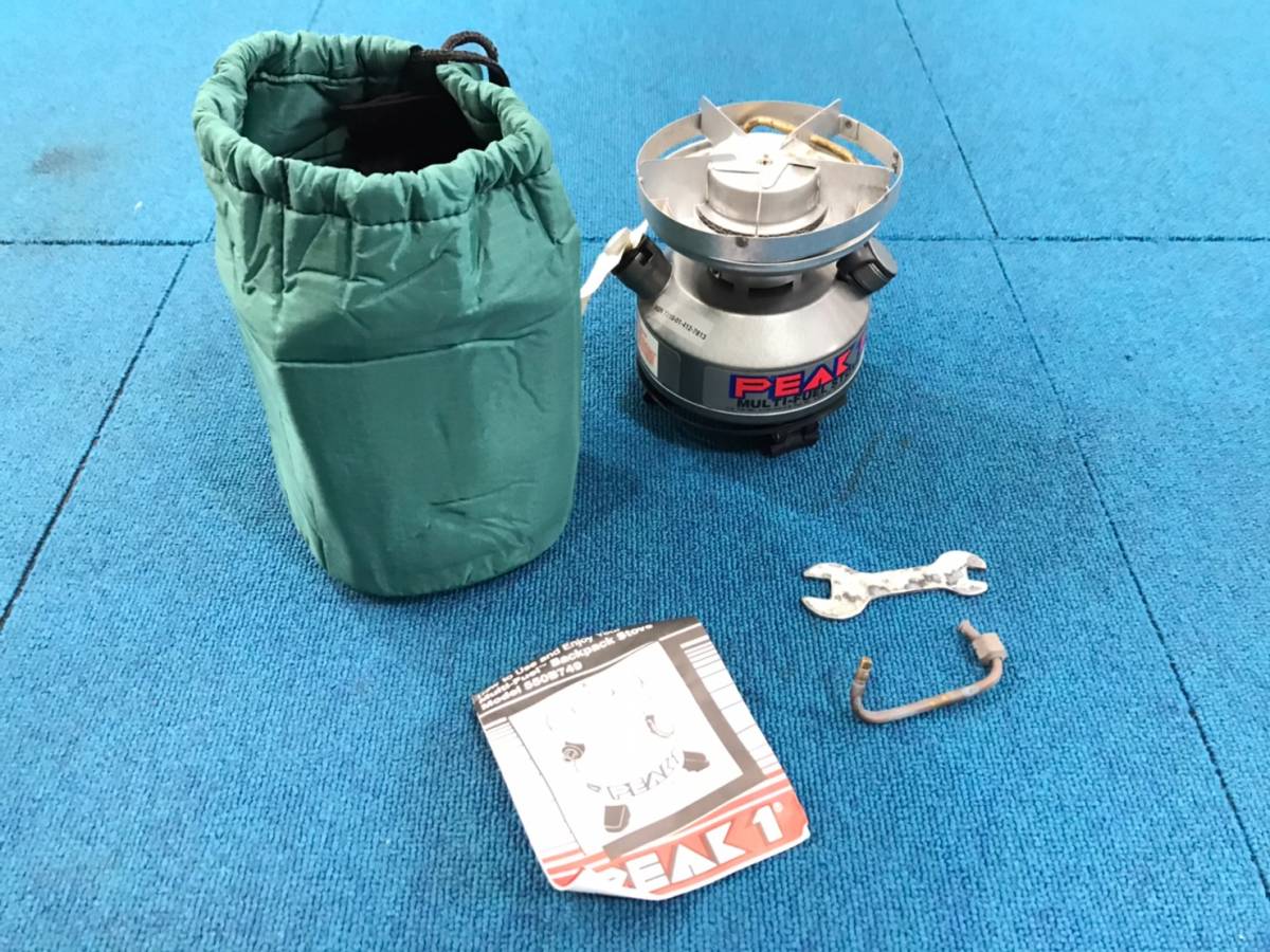 【米軍放出品】Coleman/コールマン PEAK1 シングルバーナー ストーブ 550B キャンプ アウトドア (60)☆LJ21GK-5