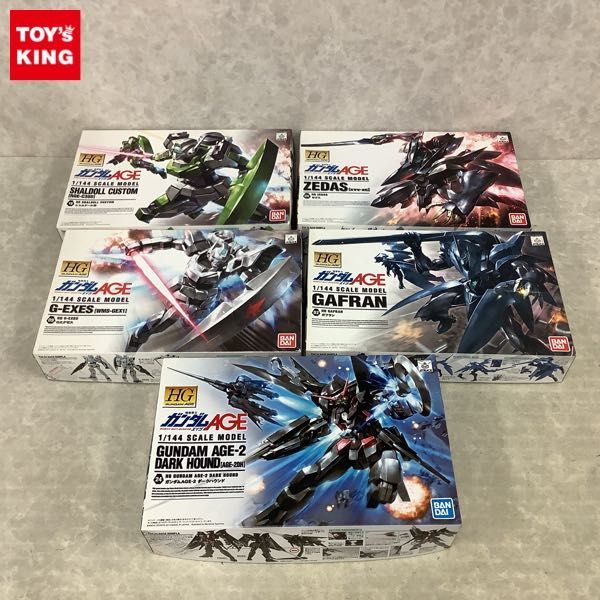 1円～ HG 1/144 ガンダム AGE-2 ダークハウンド ゼダス 他 HG 1⁄144