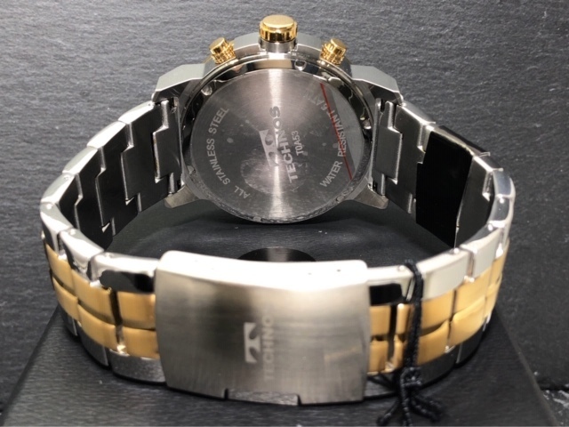 新品 TECHNOS テクノス 正規品 オールステンレス 多機能腕時計 