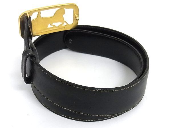 1円 □美品□ CELINE セリーヌ レザー 馬車金具 ゴールド金具 ベルト