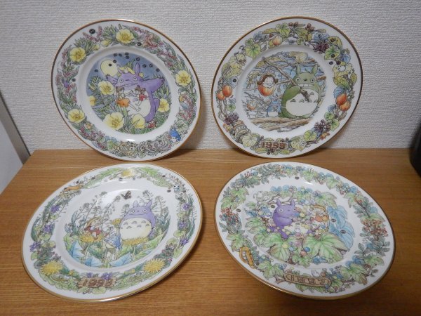 Noritake ノリタケ となりのトトロ イヤープレート YEARLY PLATE 4枚