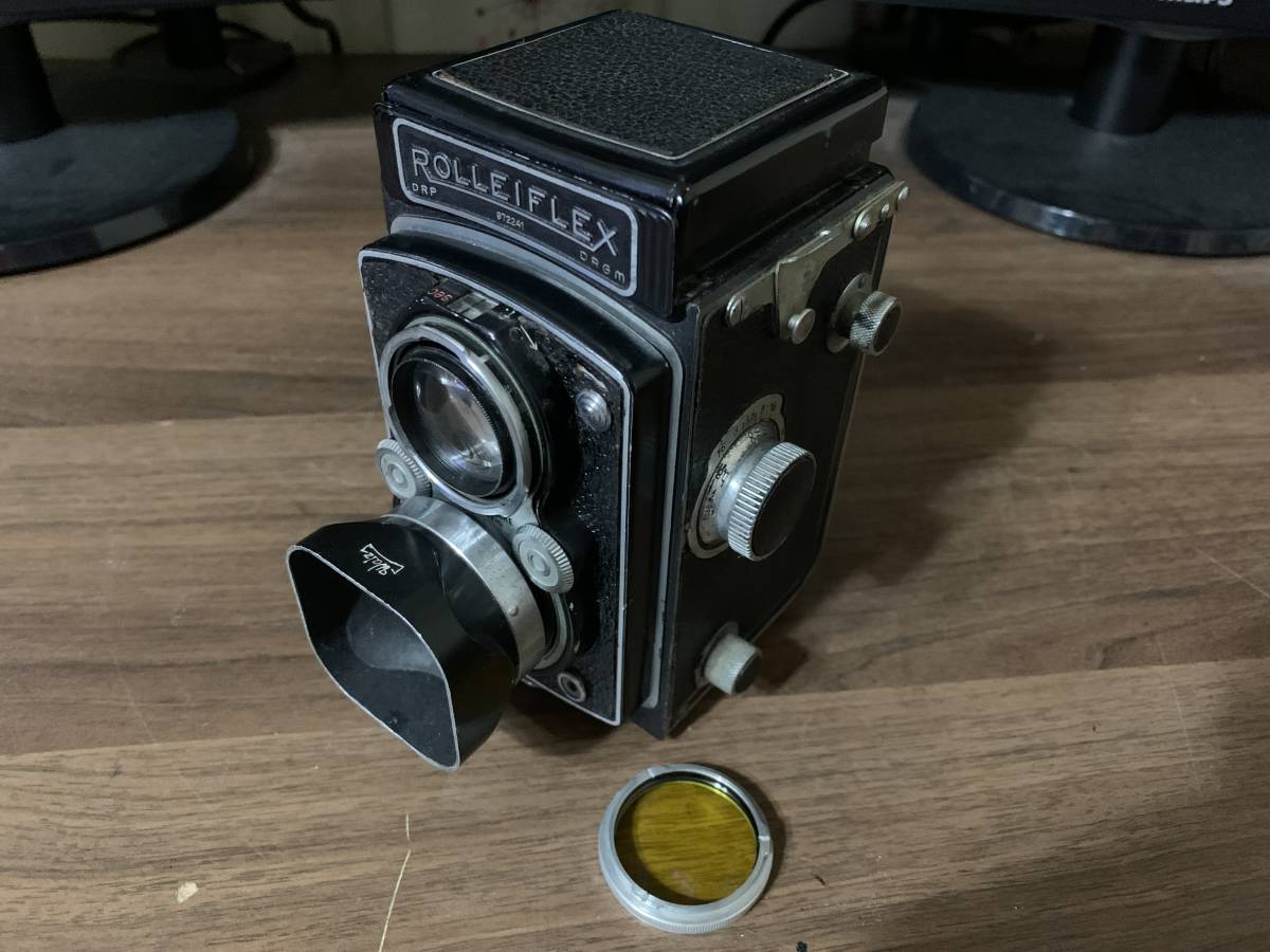 ROLLEIFLEX 75mm 1:3.5 レンズフード・フィルター付 ローライ