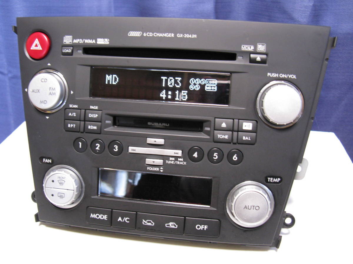 のんページ ☆送料無料 動作保証 スバル純正 レガシィ BP5 BL5 6連奏CD