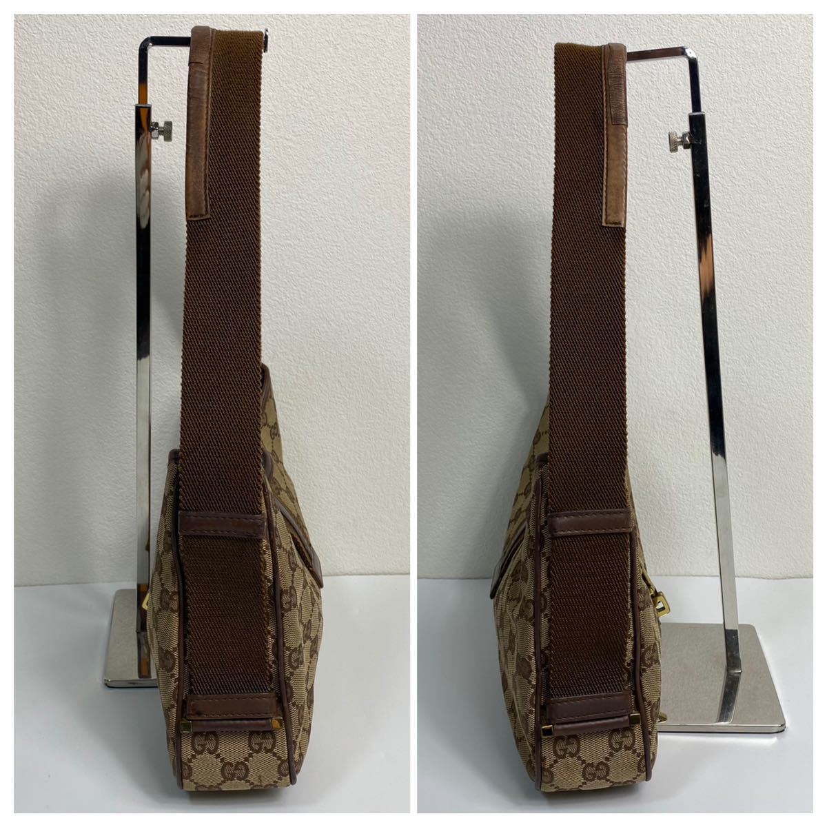 1円 【稀品 美品】 本物 GUCCI グッチ ショルダーバッグ ワン 
