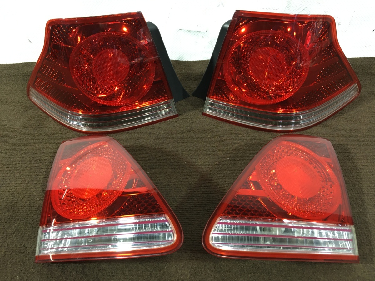 LED点灯確認済 球切れ無 トヨタ クラウン GRS180 純正 テールランプ 4